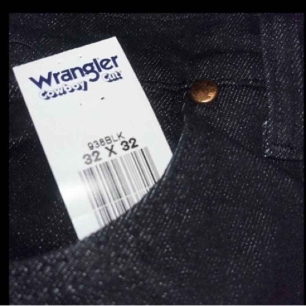 NEW Wrangler Cowboy Cut Black Jeans
